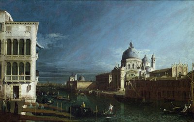 Der Molo, Blick nach Westen mit dem Dogenpalast in der Ferne von Bernardo Bellotto